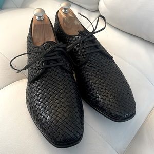 Salvatore Ferragamo Tokyo Woven Lace-up 8.5 E (wide)